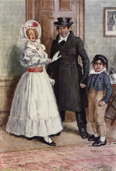 Illustratie voor Nicholas Nickleby door after Charles Edmund Brock