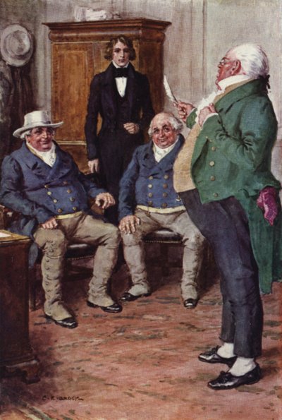 Illustratie voor Nicholas Nickleby door after Charles Edmund Brock