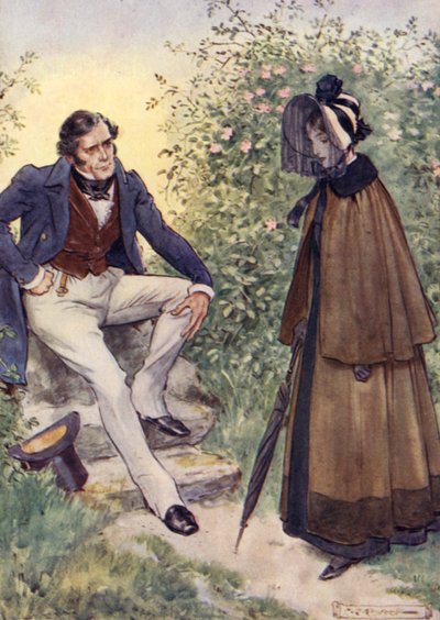 Jane Eyre ontmoet Mr. Rochester bij de Stijl door after Charles Edmund Brock