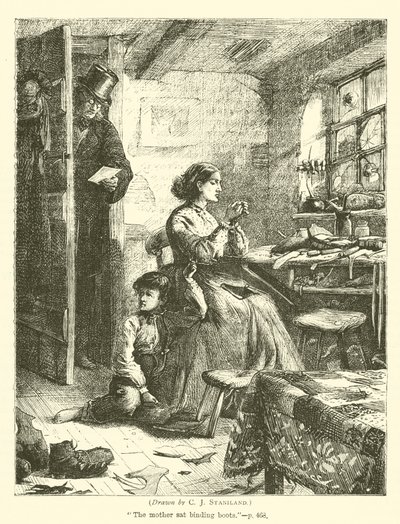 Vrouwelijke schoenmaker door after Charles J. Staniland