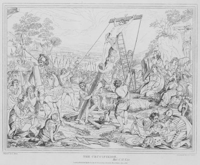 De Kruisiging door after Charles Le Brun