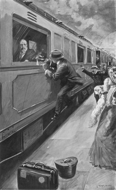 Sipidos aanval op Koning Edward in Brussel, 4 april 1900 door after Charles Mills Sheldon