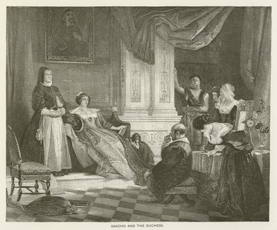 Sancho en de Hertogin door after Charles Robert Leslie