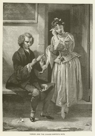 Yorick en de vrouw van de Chaise-Vamper door after Charles Robert Leslie