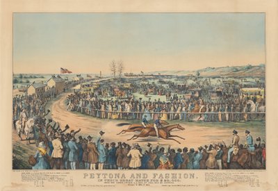 Peytona en Fashion: In hun grote wedstrijd voor $20.000. Over de Union Course L.I. 13 mei 1845, gewonnen door Peytona. Tijd 7:39 3/4, 7:45 1/4 door after Charles Severin