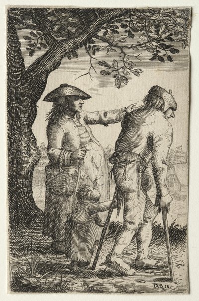 Boerenfamilie door after David Vinckboons