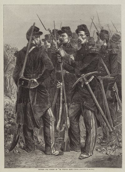 Sappeurs en Mijnenleggers van het Franse Leger door after Denis Auguste Marie Raffet