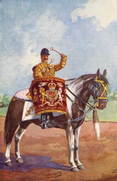 Drum Paard van de 1e Life Guards door after Edgar Alfred Holloway