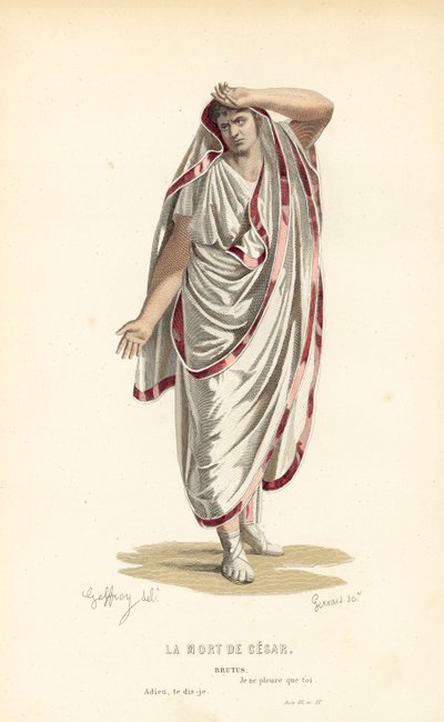 De dood van Caesar, Brutus door after Edmond A.F. Geffroy