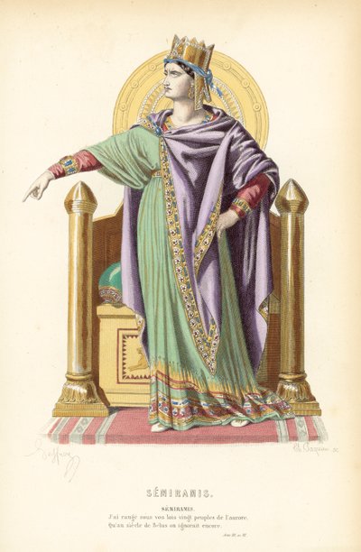 Semiramis door after Edmond A.F. Geffroy