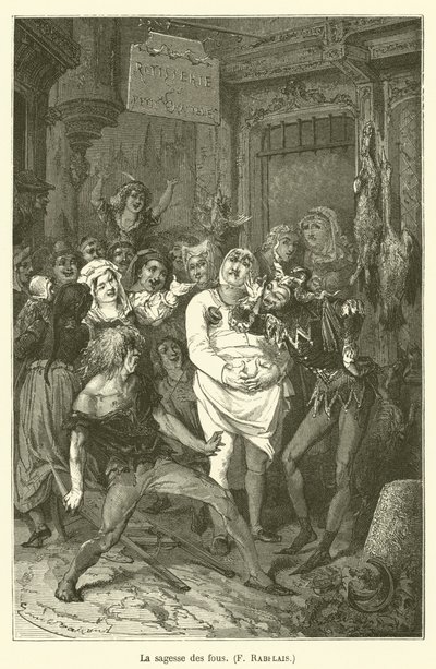 De wijsheid van dwazen, F Rabelais door after Emile Antoine Bayard
