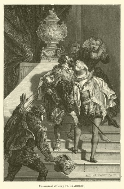 De moord op Henry IV, Malherbe door after Emile Antoine Bayard