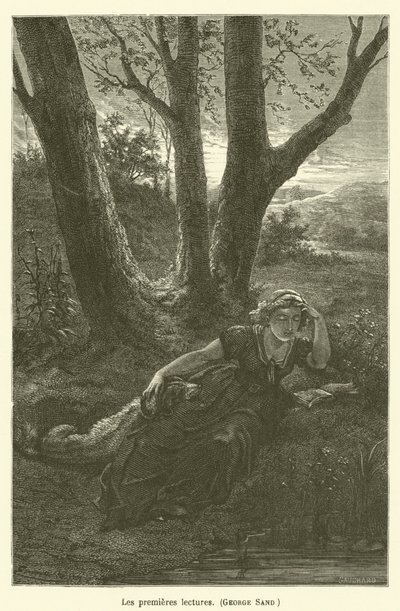 De eerste lezingen, George Sand door after Emile Antoine Bayard