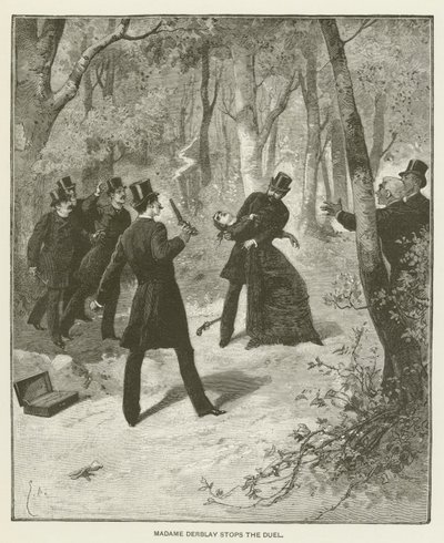 Madame Derblay stopt het duel door after Emile Antoine Bayard