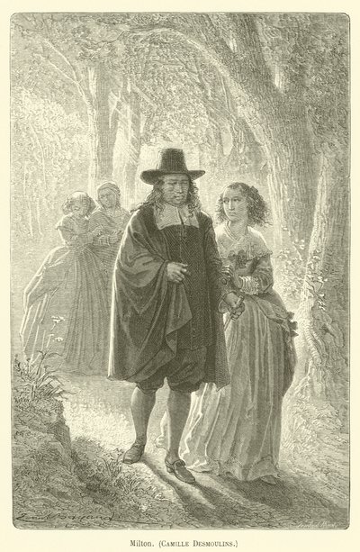 Milton, Camille Desmoulins door after Emile Antoine Bayard