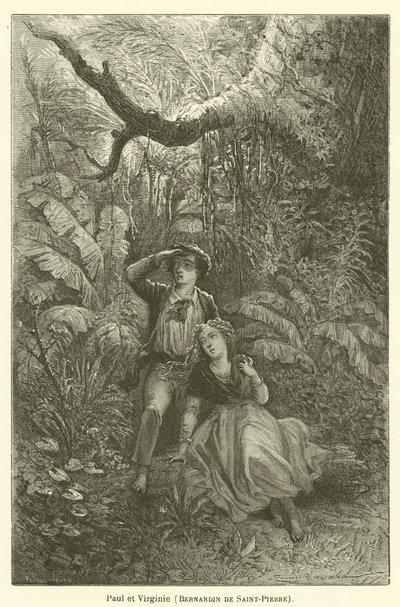 Paul en Virginie, Bernardin de Saint-Pierre door after Emile Antoine Bayard