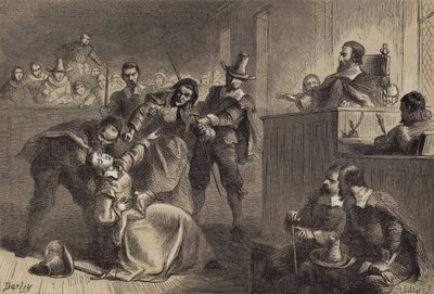 Edmund Cheesemans vrouw voor gouverneur Berkeley door after Felix Octavius Carr Darley