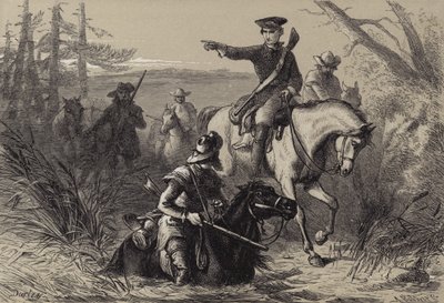 Majoor Washington op zijn missie naar de Franse commandant door after Felix Octavius Carr Darley