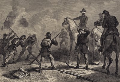 Shermans mars naar de zee door after Felix Octavius Carr Darley