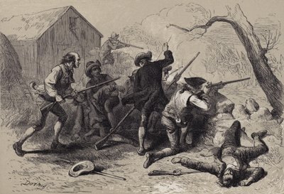 De Slag bij Lexington door after Felix Octavius Carr Darley