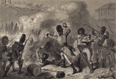 De Britten afgeslagen bij Fort Stephenson door after Felix Octavius Carr Darley