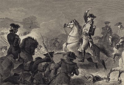 Washington bij Monmouth door after Felix Octavius Carr Darley