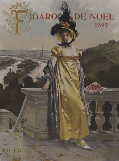 Komt hij? Omslag van Le Figaro Illustre, december 1897 door after Francois Flameng