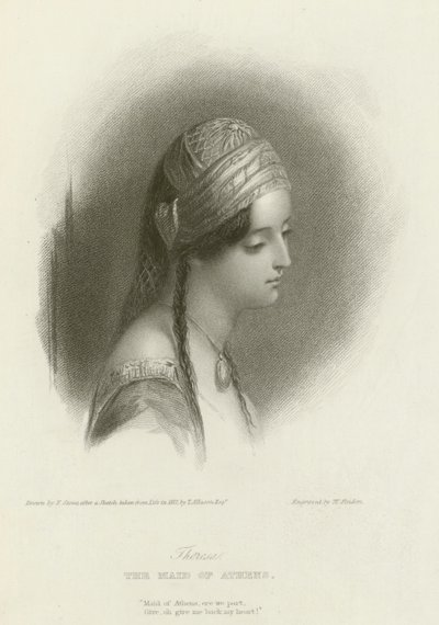 Theresa, De Maagd van Athene door after Frank Stone