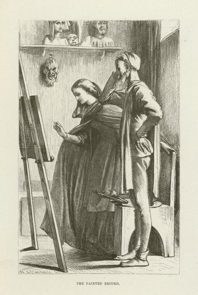 Illustratie voor Romola door George Eliot door after Frederic Leighton