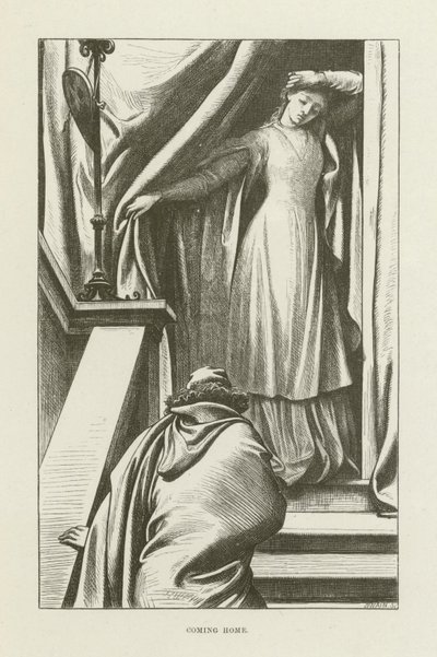 Illustratie voor Romola door George Eliot door after Frederic Leighton