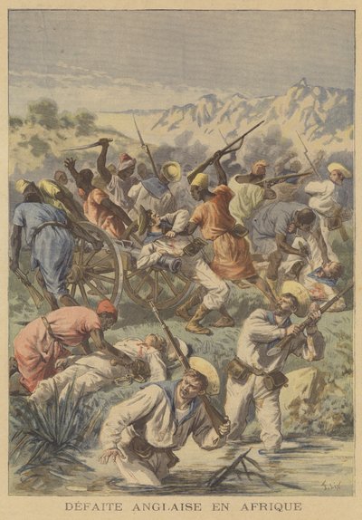 Een Britse nederlaag in Afrika door after Frederic Theodore Lix