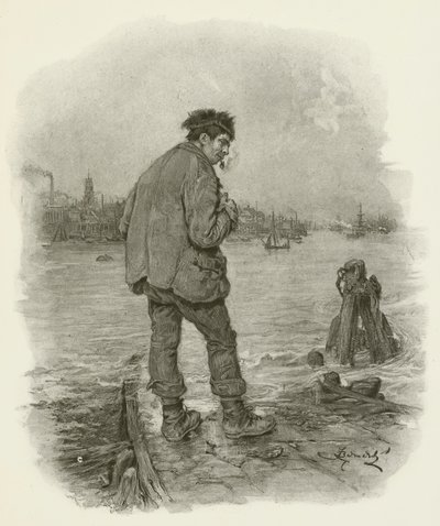 Rogue Riderhood door after Frederick Barnard
