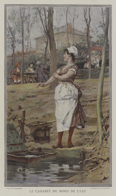 De Herberg aan het Water door after Frederik Hendrik Kaemmerer