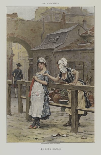 De twee rivalen door after Frederik Hendrik Kaemmerer