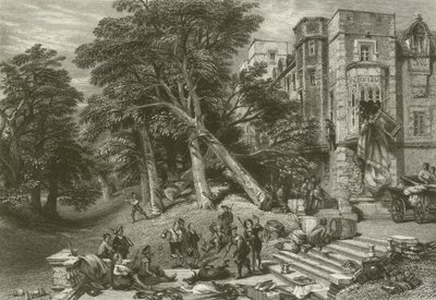 Vernietiging van de eigendommen van royalisten door after George Cattermole