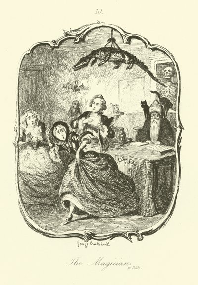 Illustratie voor Peregrine Pickle door after George Cruikshank