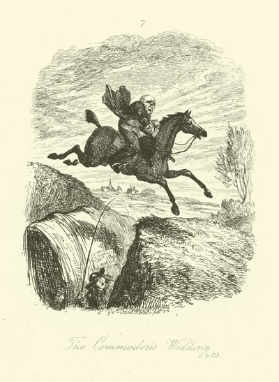 Illustratie voor Peregrine Pickle door Tobias Smollett door after George Cruikshank