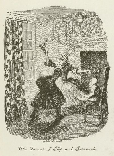 Illustratie voor Tristram Shandy door after George Cruikshank
