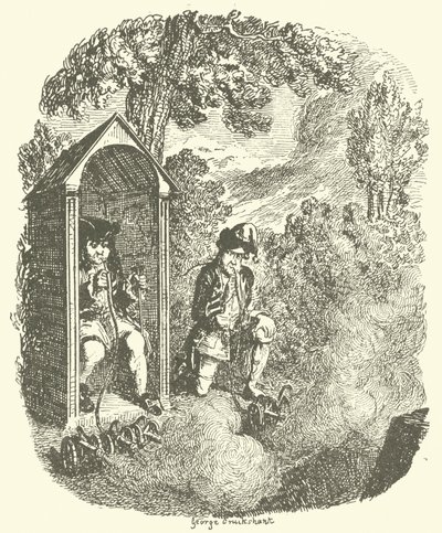 Illustratie voor Tristram Shandy door after George Cruikshank