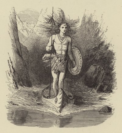 Longfellows Hiawatha door after George Housman Thomas
