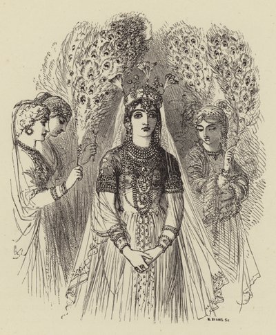 Moores Lalla Rookh door after George Housman Thomas
