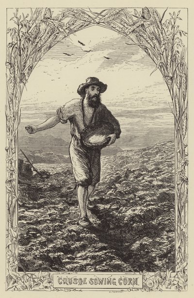 Robinson Crusoe door after George Housman Thomas