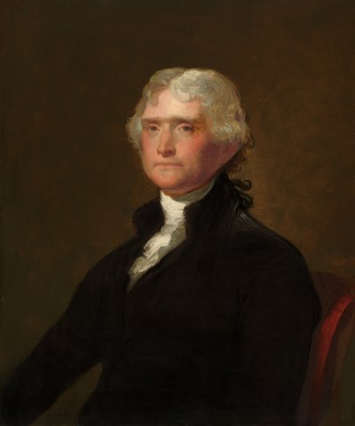 Thomas Jefferson door after Gilbert Stuart George Peter Alexander Healy