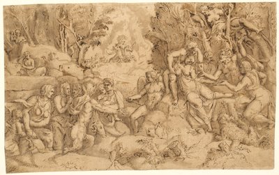De dood van Procris door after Giorgio Ghisi