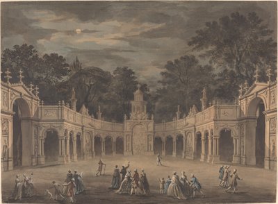 Een Ontwerp voor Verlichtingen ter Viering van de Verjaardag van Koning George III door after Giovanni Battista Cipriani Robert Adam