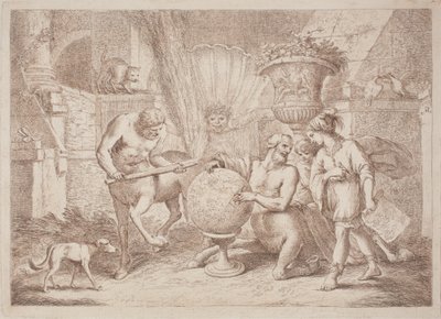 Chiron Leert Achilles Geografie door after Giovanni Benedetto Castiglione Gaetano Zompini