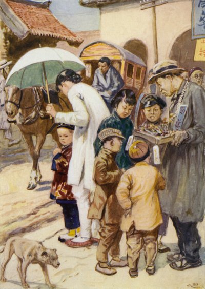 Kleine Chinezen door after Gordon Frederick Browne