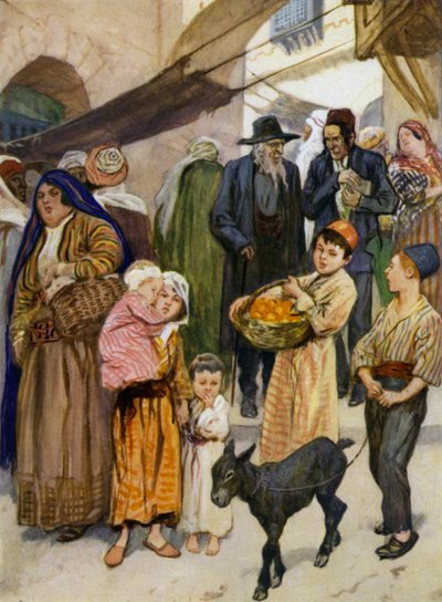 Kleine Joodse Mensen door after Gordon Frederick Browne