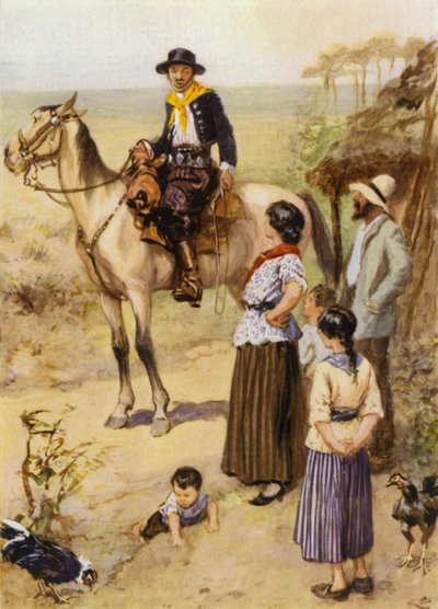Mensen van Zuid-Amerika door after Gordon Frederick Browne