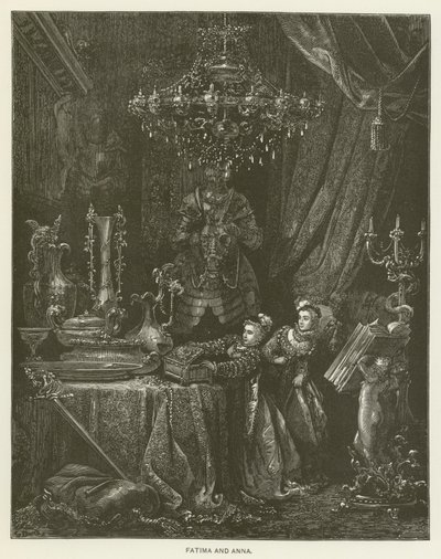 Fatima en Anna door Gustave after Dore